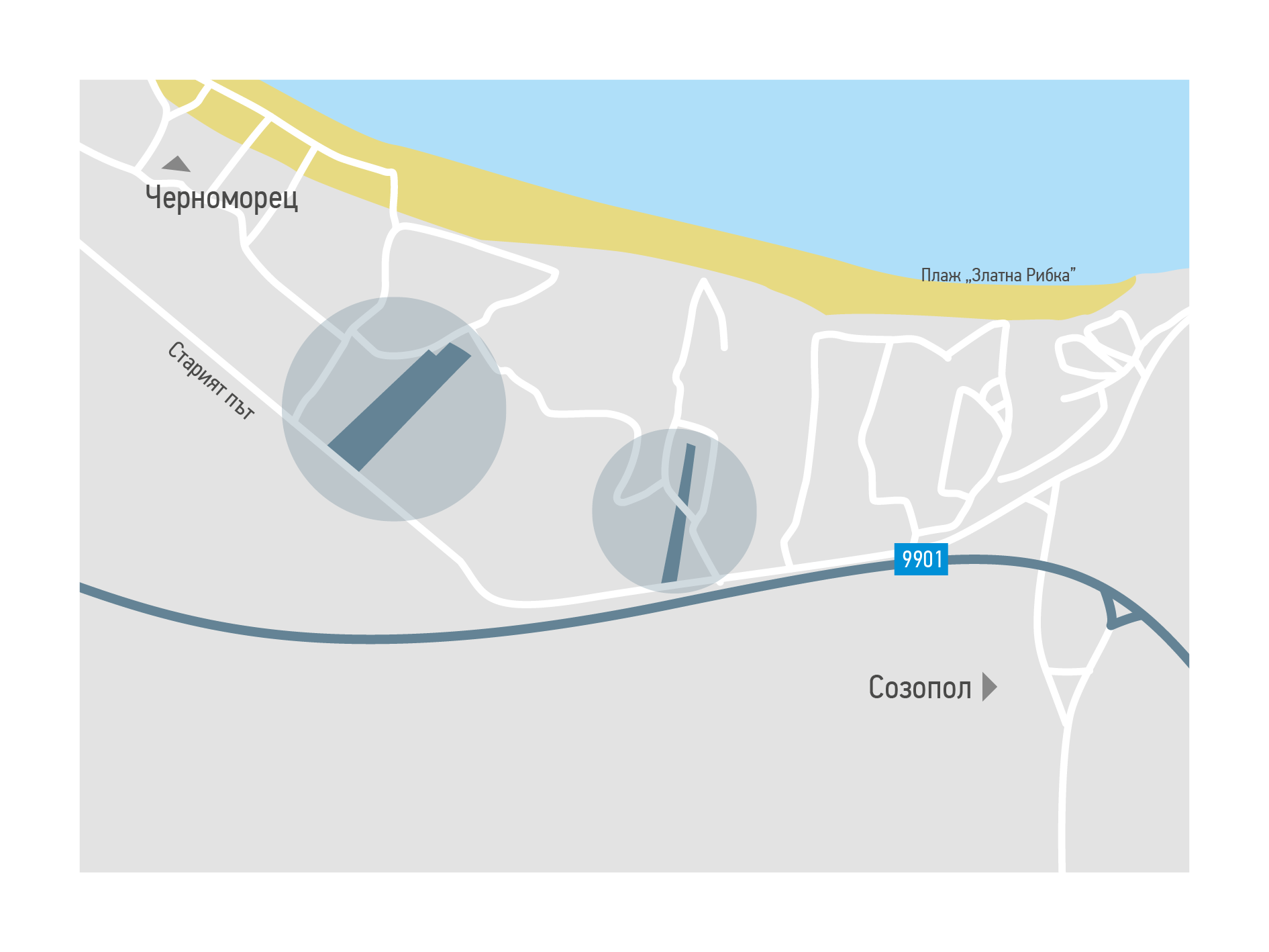Парцели до къмпинг Златна рибка, Созопол